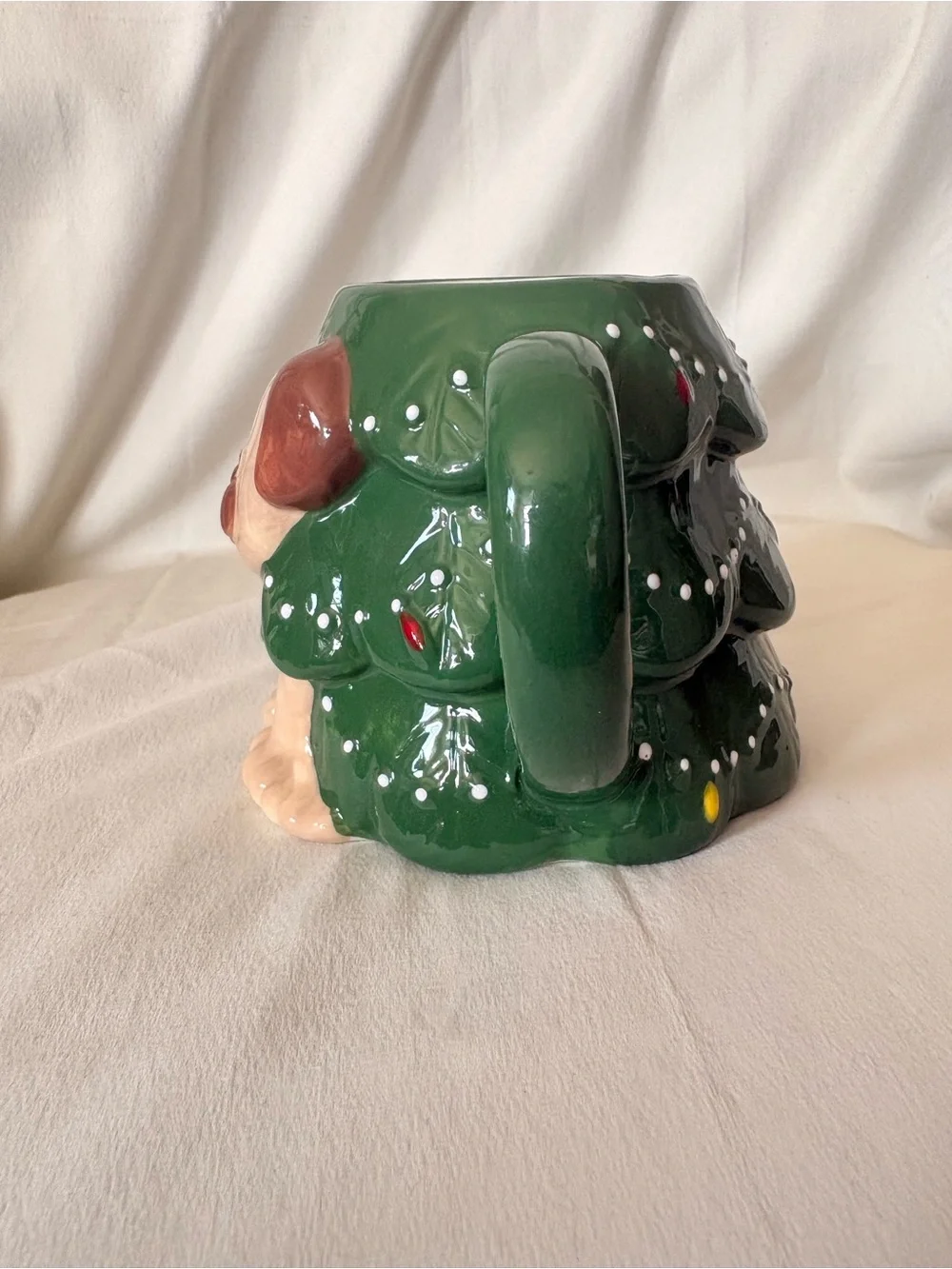 Adorable Puppy Christmas Tree Ceramic Mug